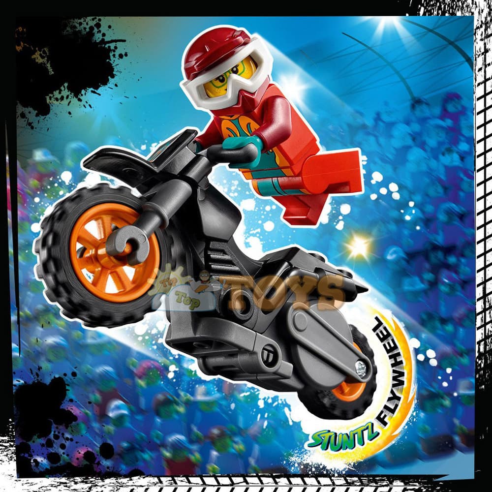 LEGO® City Motocicletă de cascadorii Flacără 60311 - 11 piese
