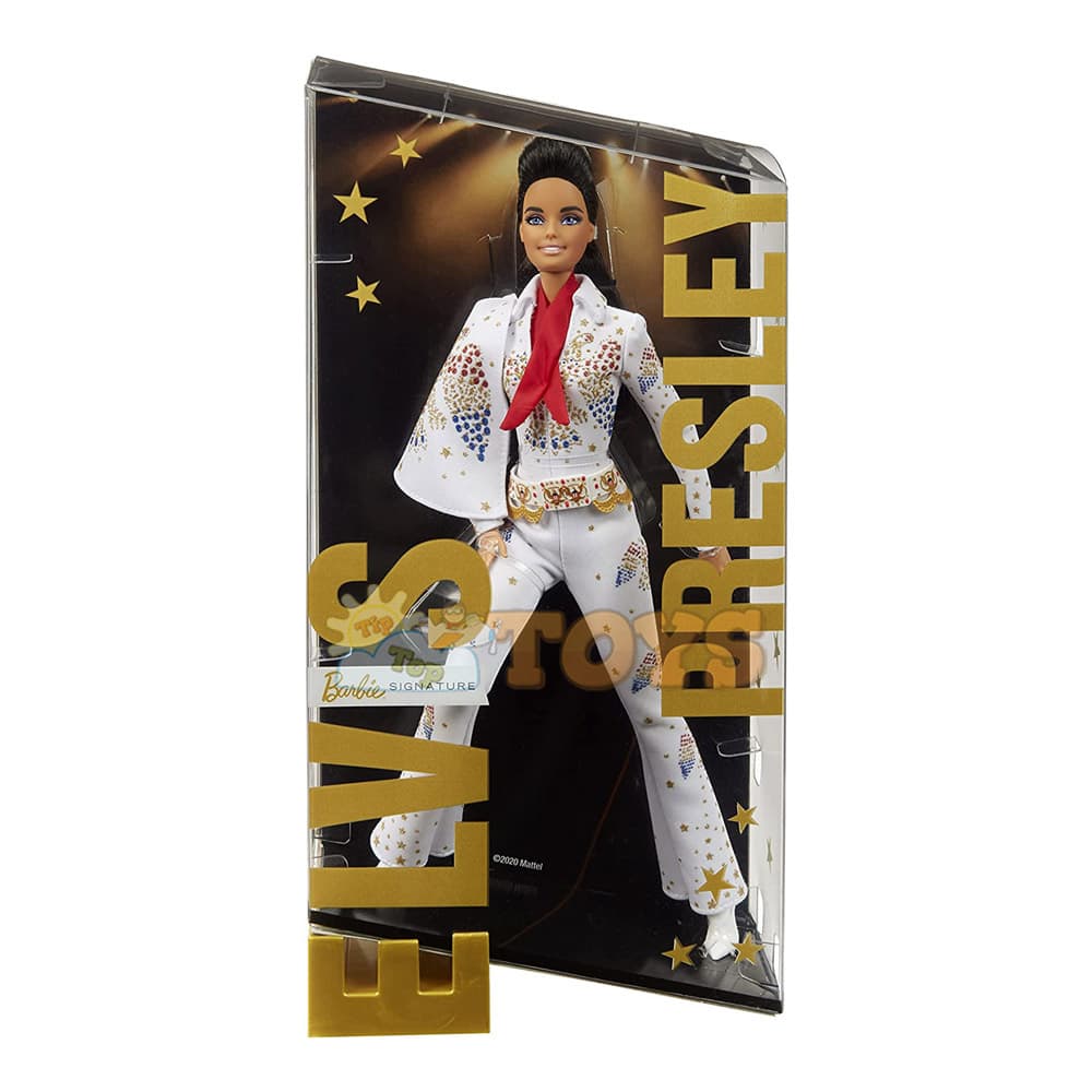 Păpușă Barbie Signatures Elvis Presley GTJ95 pentru colecționari