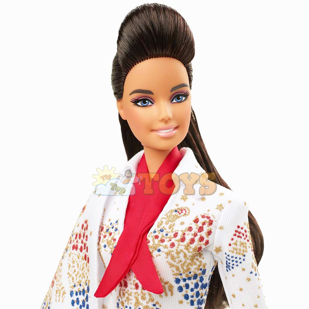 Păpușă Barbie Signatures Elvis Presley GTJ95 pentru colecționari