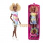 Păpușă Barbie Fashionistas #180 păr afro în rochie model baltic HBV14
