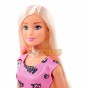 Păpușă Barbie Clasic cu rochie roz FJF13 - Mattel