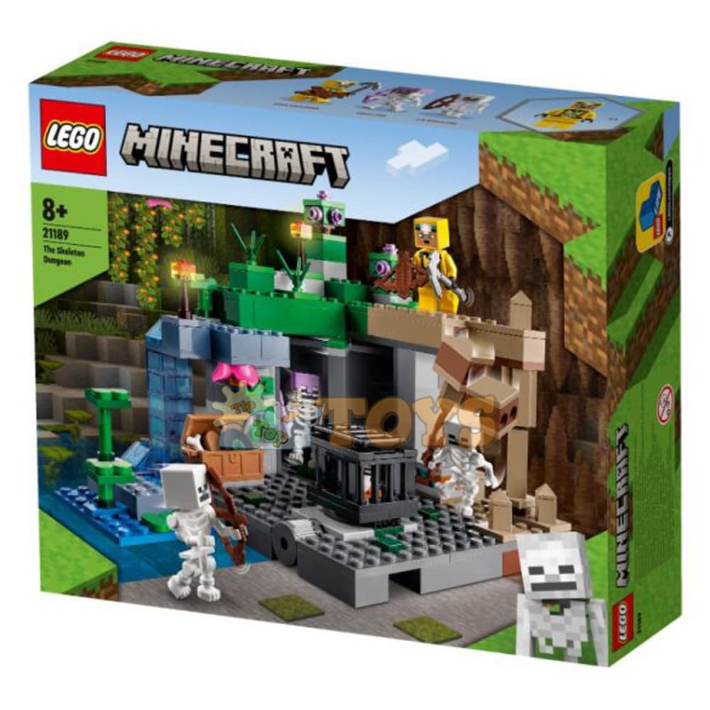LEGO® Minecraft Temnița cu schelete 21189 - 364 piese