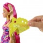Păpușă Barbie cu păr lung și accesorii Totally Hair Flowers HCM89