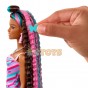 Păpușă Barbie cu păr lung și accesorii Totally Hair Hearts HCM91