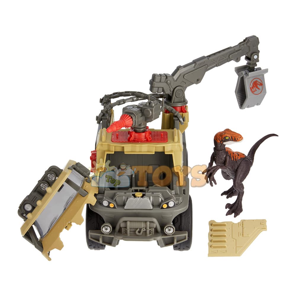 Set de joacă Jurassic World Dominion Camion de capturare și zdrobire