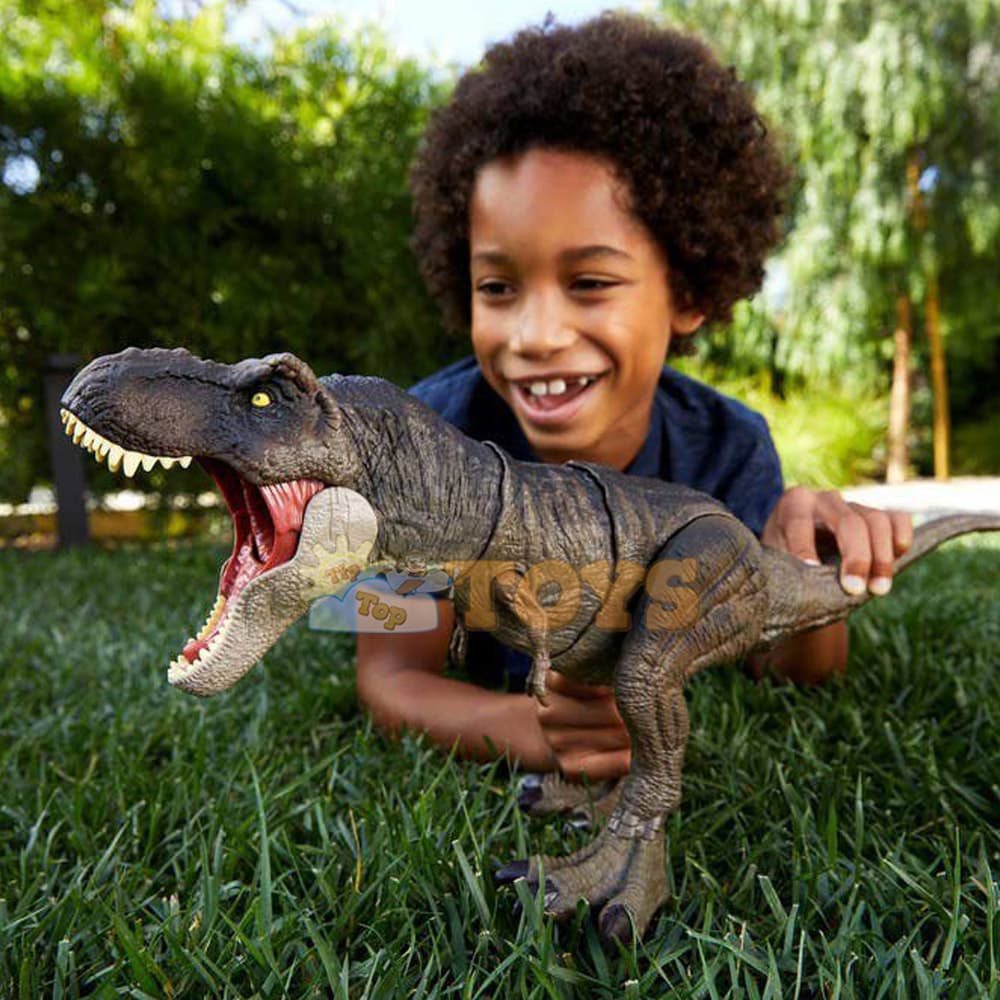 Figurină Jurassic World Dinozaur T-Rex colosal cu sunete HDY55 Mattel