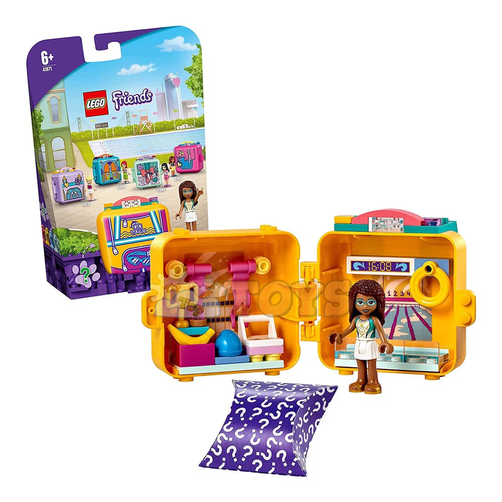 LEGO® Friends Cubul de înot al Andreei 41671 - 59 piese
