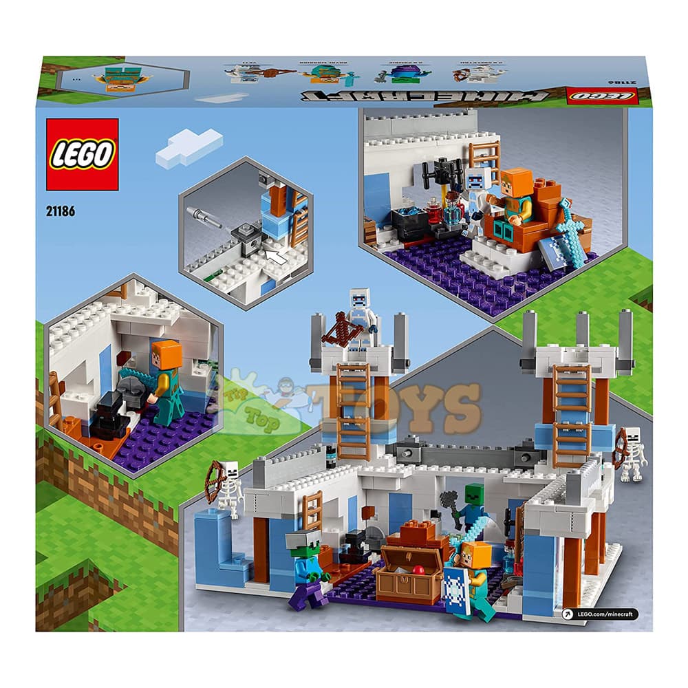 LEGO® Minecraft Castelul de gheață 21186 - 499 piese