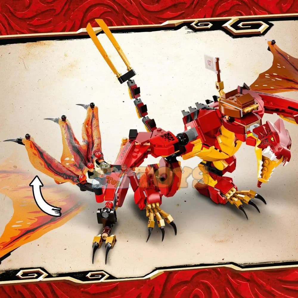 LEGO® Ninjago Atacul Dragonului de Foc 71753 - 563 piese