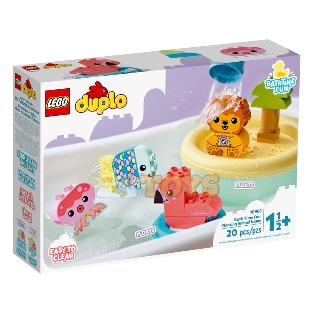 LEGO® DUPLO Insula plutitoare cu animale 10966 - 20 piese