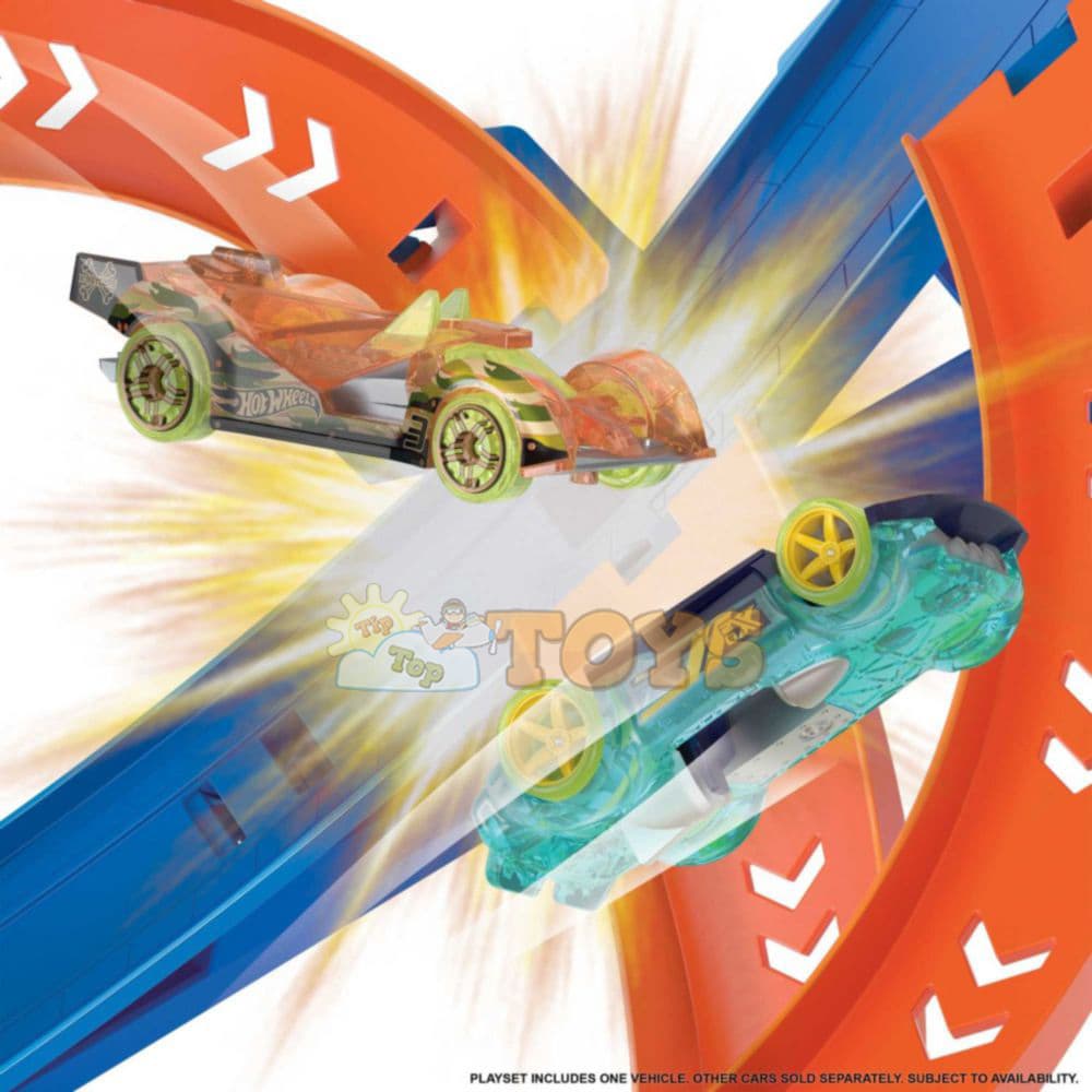 Set de joacă Hot Wheels Spiral Speed Cyclone Crash HGV67 Mattel