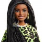 Păpușă Barbie Fashionistas #144 Neon Leopard Shirt GYB00 Mattel