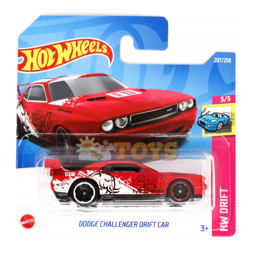 Hot Wheels Mașinuță metalică Dodge Challenger Drift Car HCX80