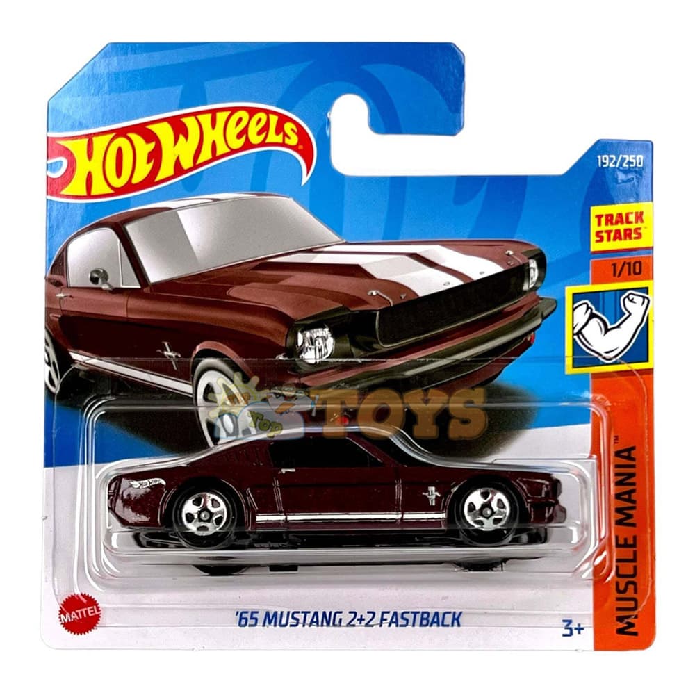 Hot Wheels Mașinuță metalică '65 Mustang 2+2 Fastback HCX81