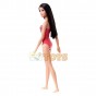 Păpușă Barbie la plajă în costum de baie cu imprimeuri GHW38