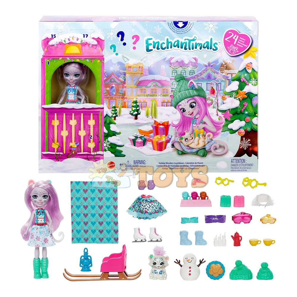Enchantimals Calendar de Crăciun HHC21 Calendar Advent Mattel