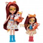 Enchantimals Păpuși surori animăluțe Felicity Fox și Feana Fox HCF81