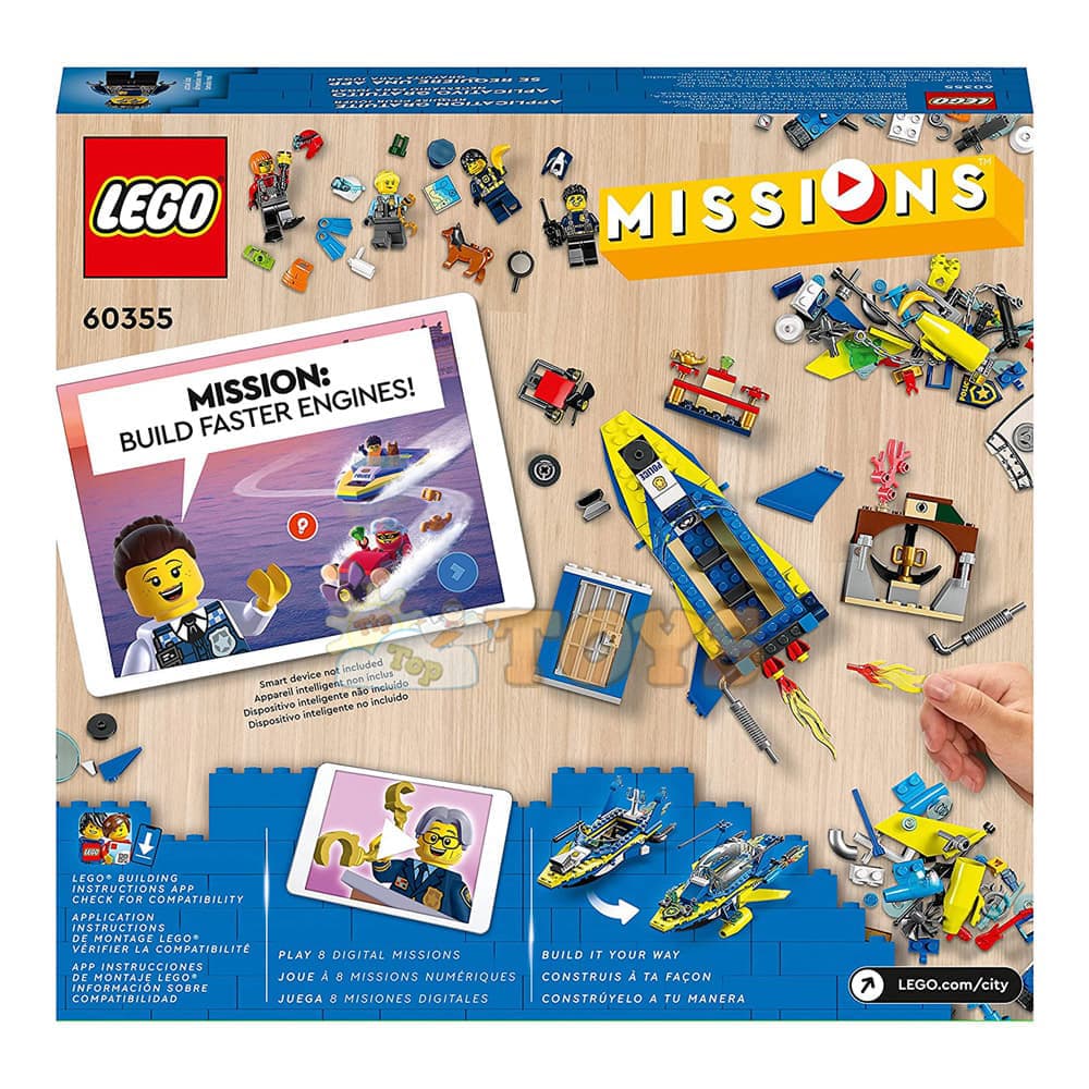 LEGO® City Misiuni acvatice ale poliției 60355 - 278 piese