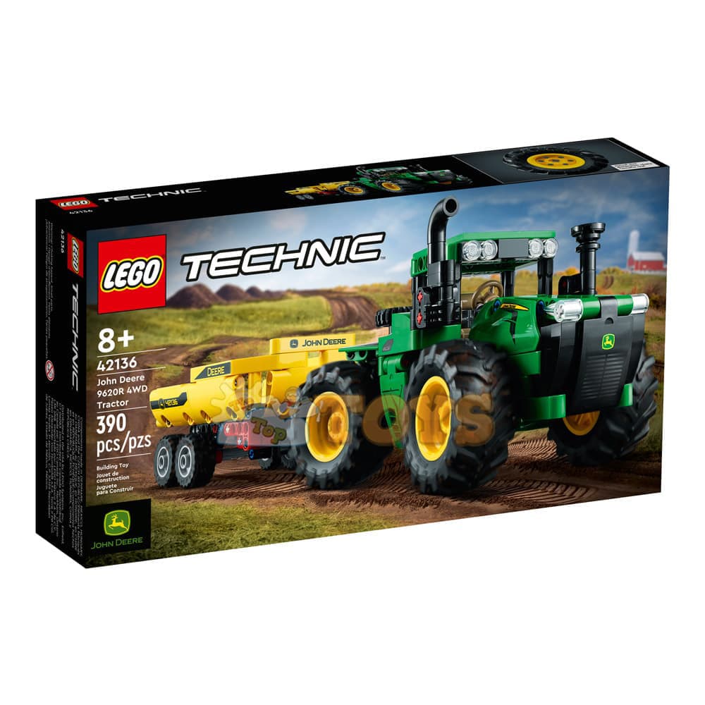 LEGO® Technic Tractor John Deere 9620R 4WD 42136 - 390 piese