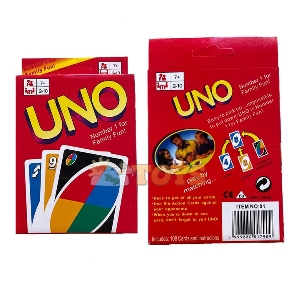 Cărți de joc UNO Tip Top TOYS - joc de cărți