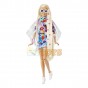 Păpușă Barbie Extra Flower Power HDJ45 cu iepuraș și accesorii
