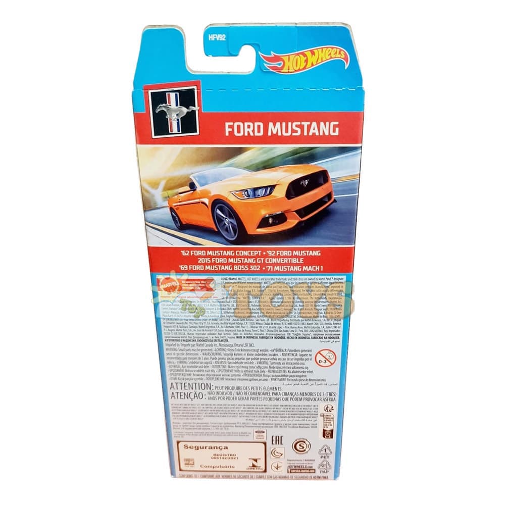 Hot Wheels Set mașinuțe 5 modele Ford Mustang HFV92 Mattel
