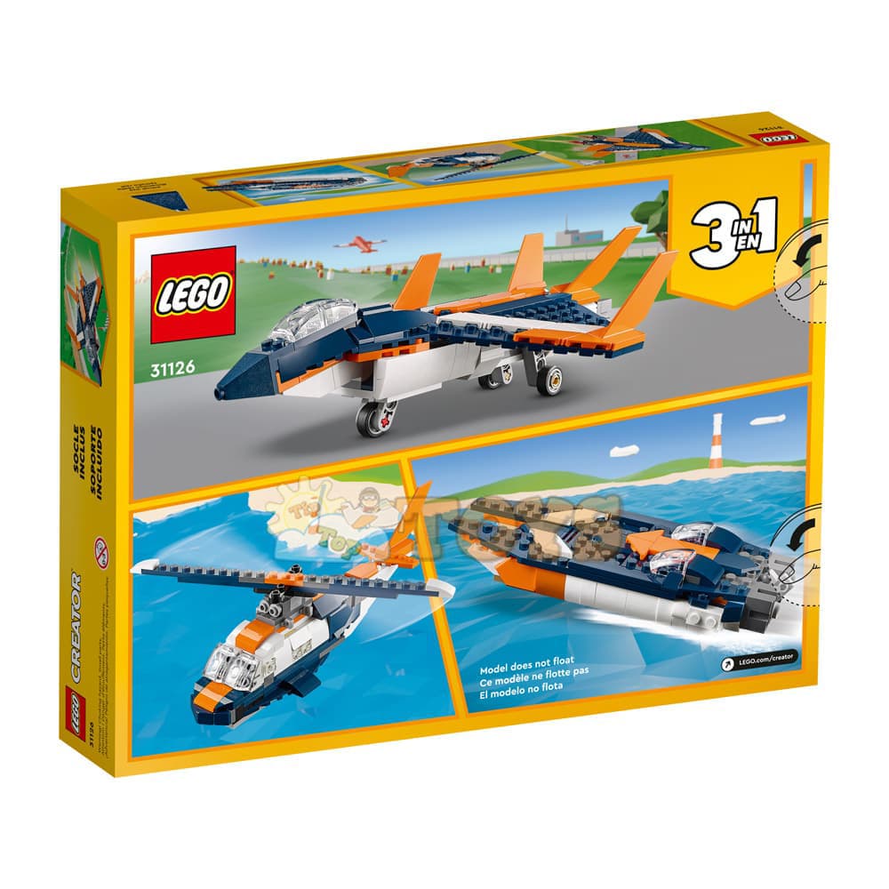 LEGO® Creator Avion Supersonic 31126 - 215 piese