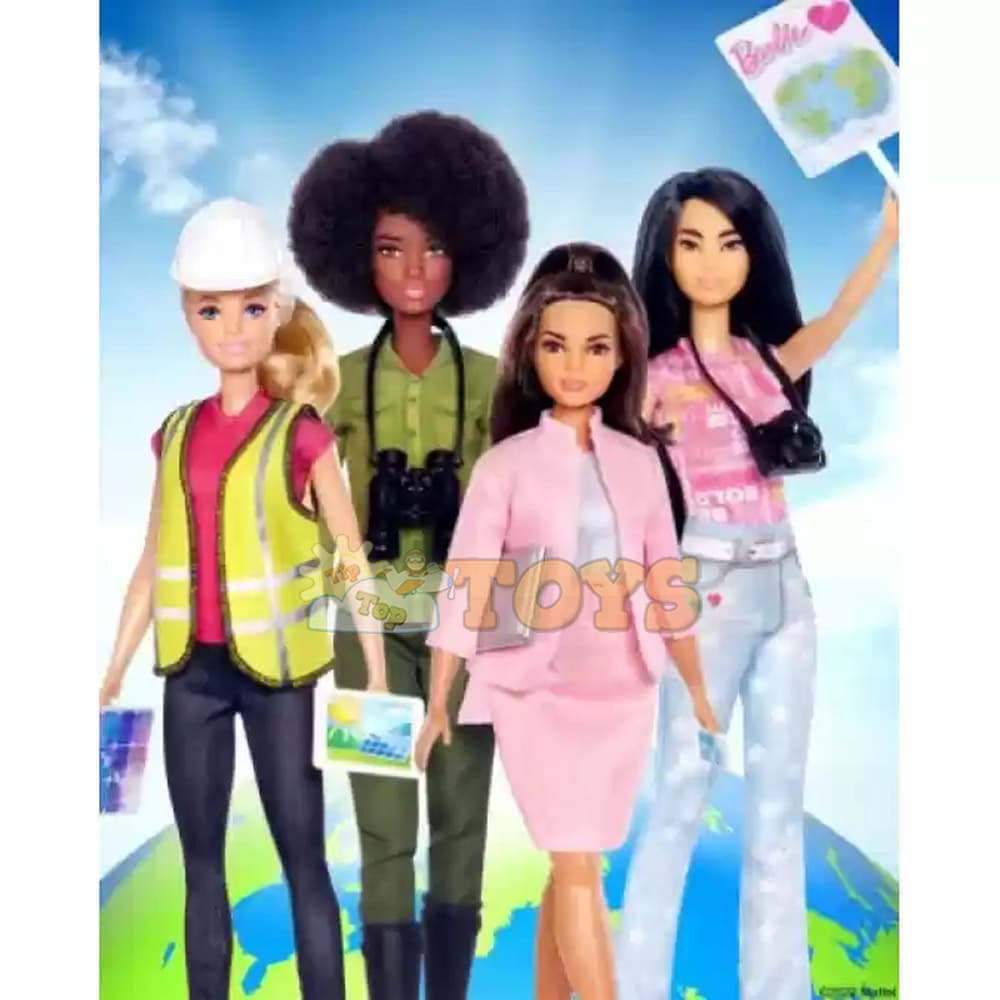 Set de joacă Barbie Ecology este viitorul HCN25 set 4 păpuși Mattel