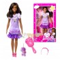 Păpușă Barbie My First Barbie Brooklyn cu accesorii HLL20 Mattel