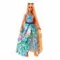 Păpușă Barbie Extra Fancy imprimeu flori și animăluț HHN14 Mattel