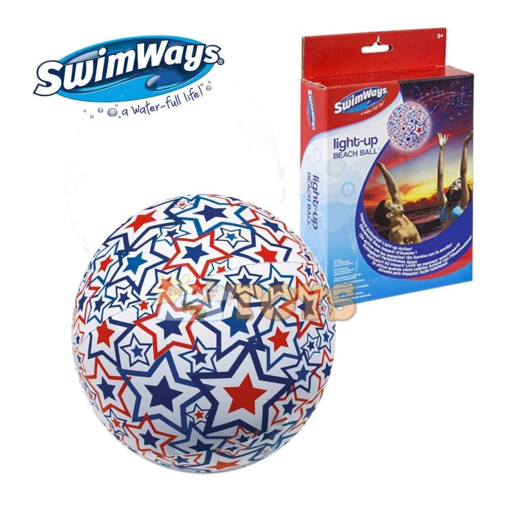 SwimWays Minge de plajă iluminată Light-Up Beach Ball 6038071