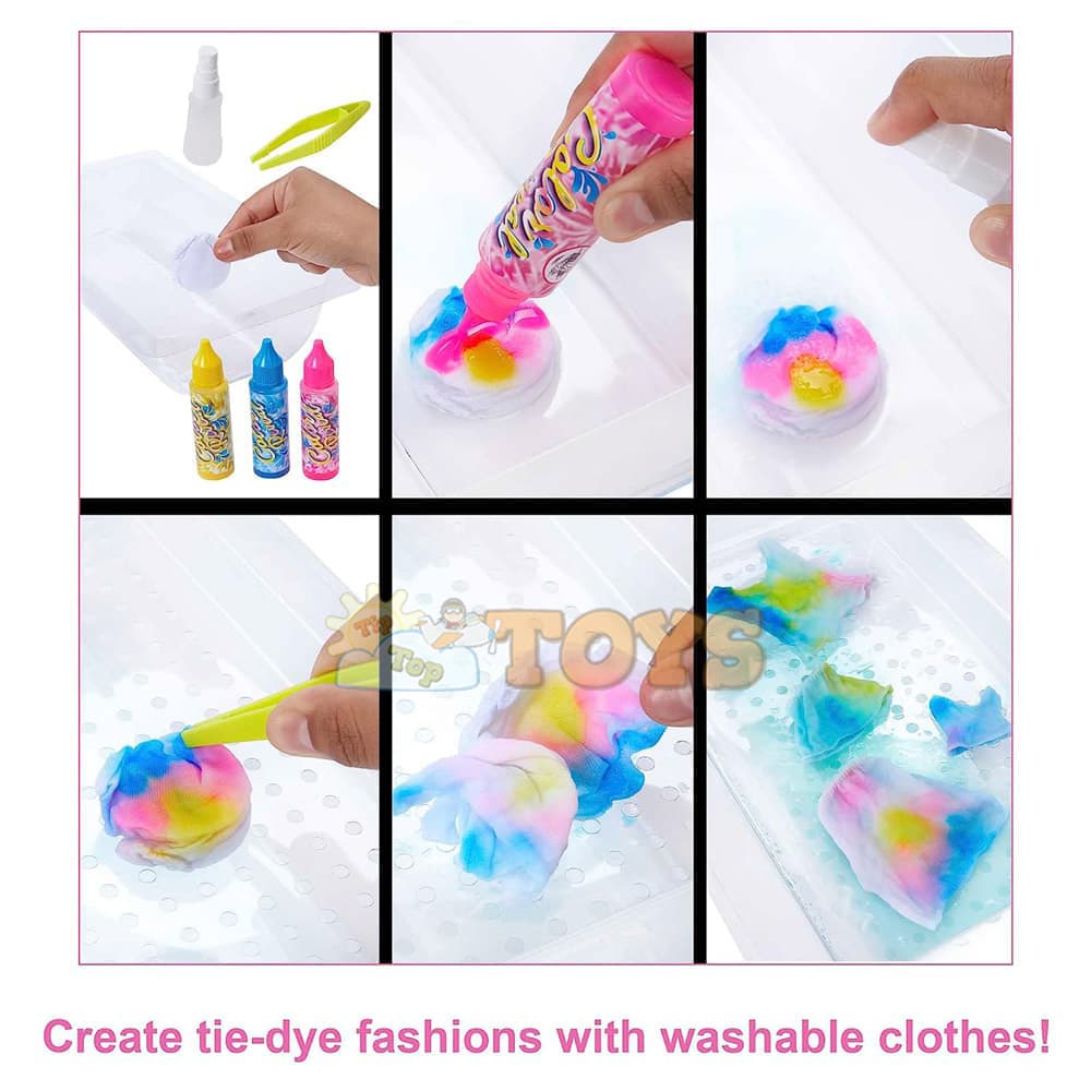 Set cadou Barbie Color Reveal Tie-Dye Fashion Maker HCD29