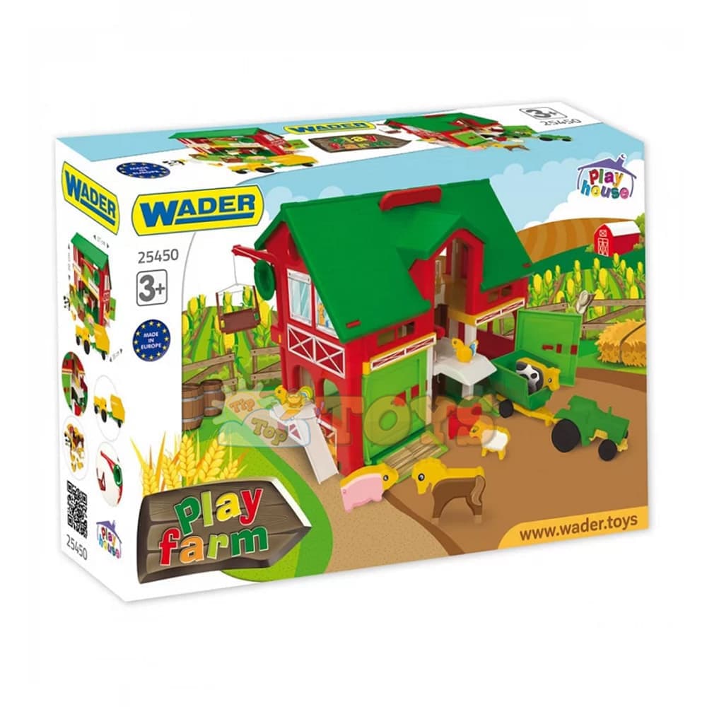 WADER Set de joacă Play Farm cu accesorii 25450
