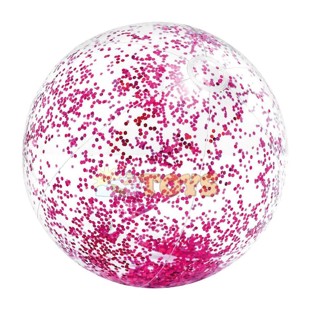 INTEX Minge de plajă cu glitter 51cm 58070 glitter beach ball roz