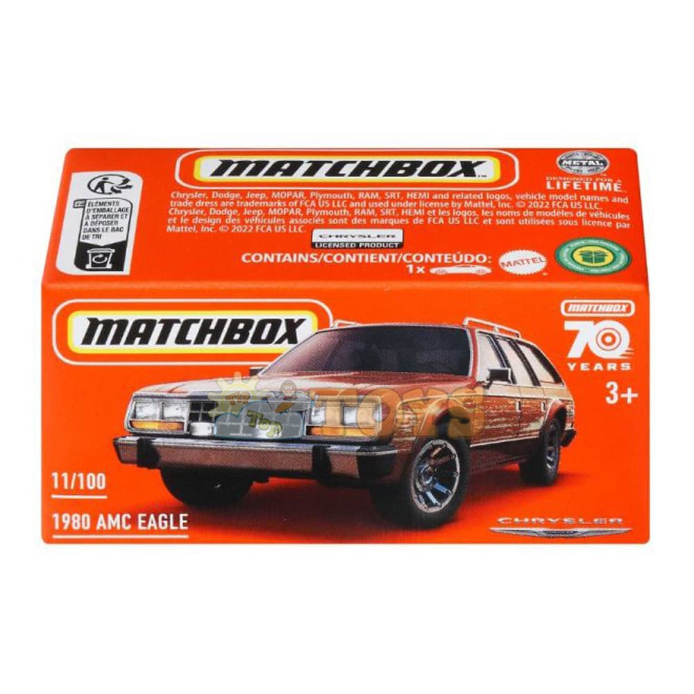 MATCHBOX Mașinuță metalică 1980 AMC Eagle HLD69 Mattel