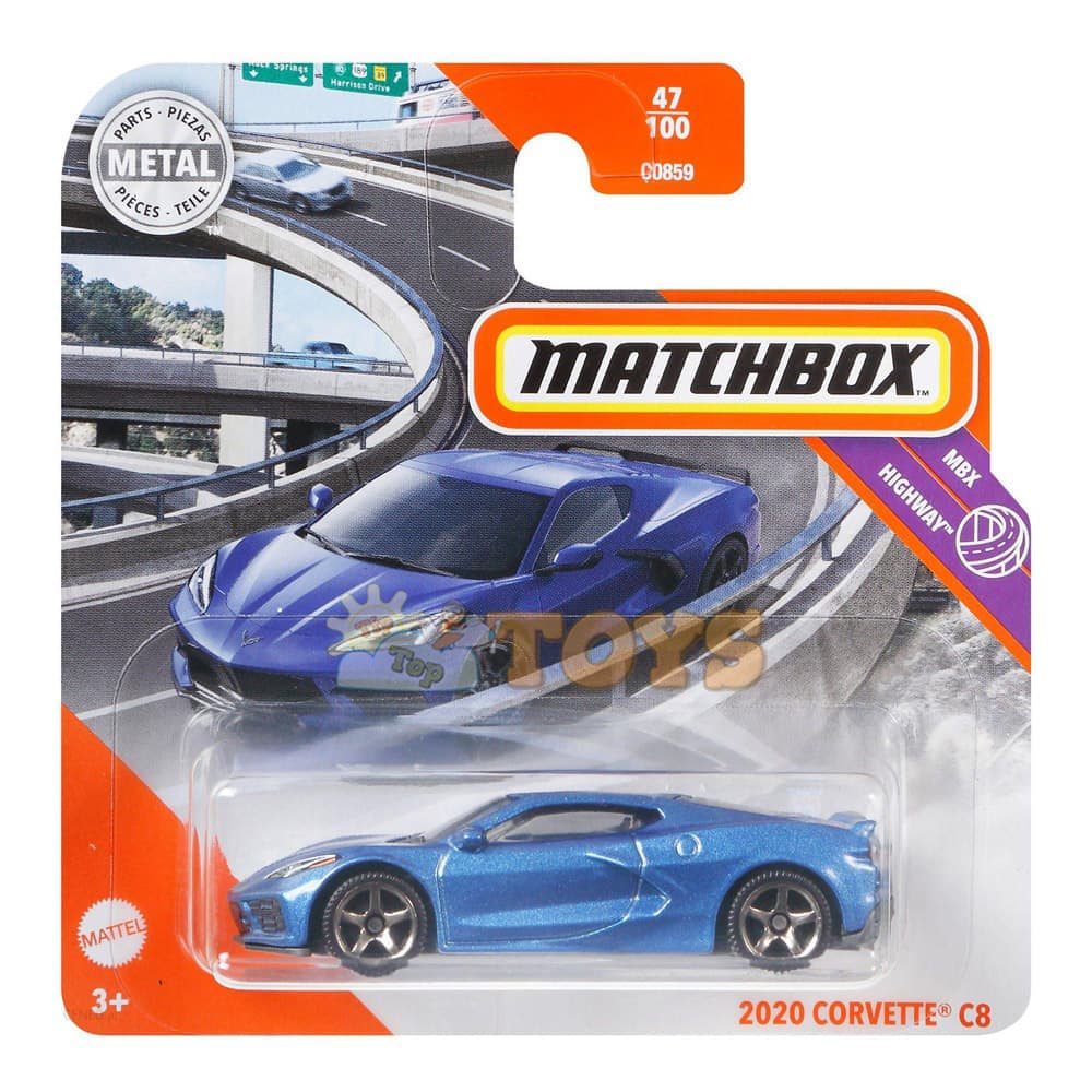 MATCHBOX Mașinuță metalică 2020 Corvette C8 GKM53 Mattel