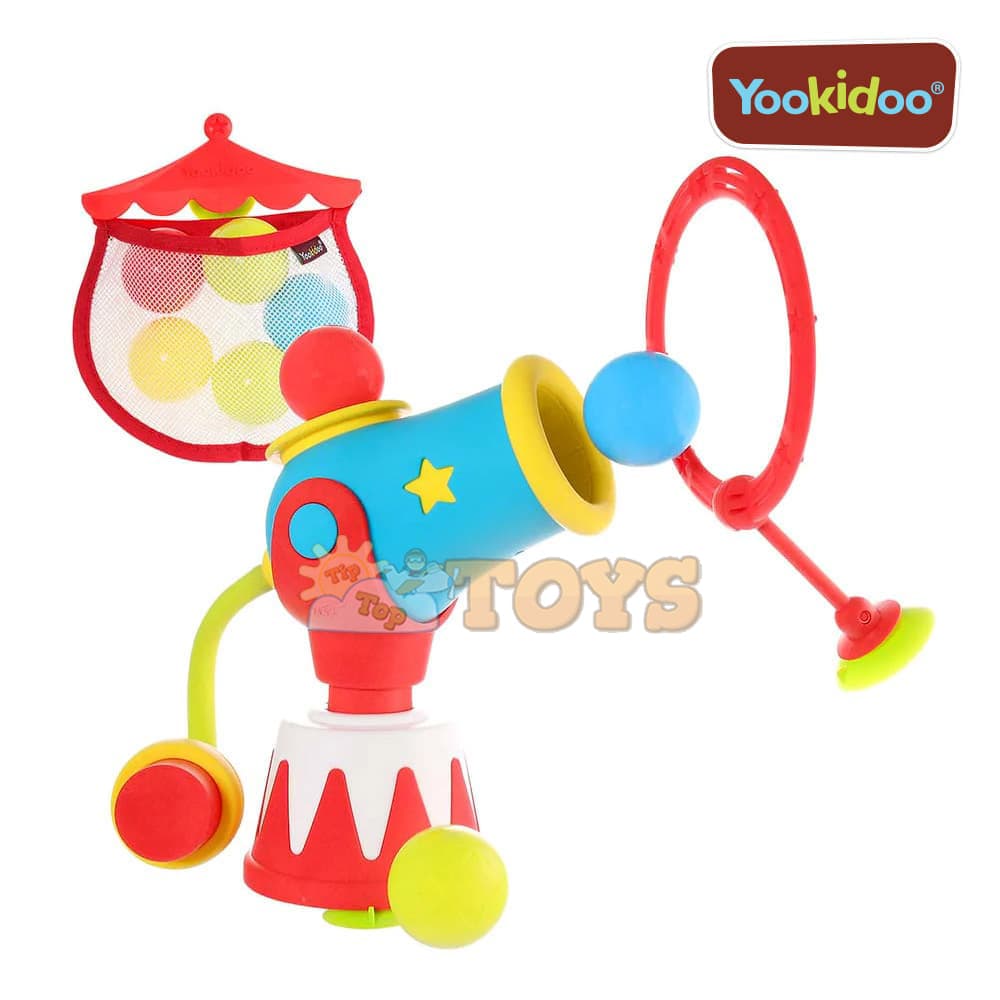 Jucărie de baie Jucărie tun de apă cu mingi colorate Yookidoo 40215