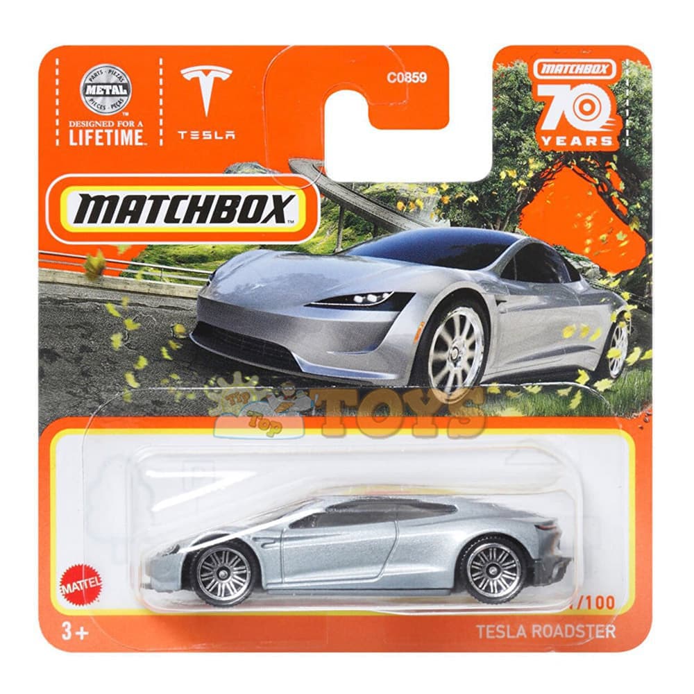 MATCHBOX Mașinuță metalică Tesla Roadster HLD17 Mattel
