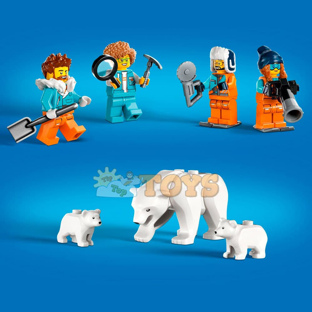 LEGO® City Vehicul de explorări arctice și laborator mobil 60378