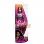 Păpușă Barbie Fashionistas cu păr brunet și creț HJT03 #206