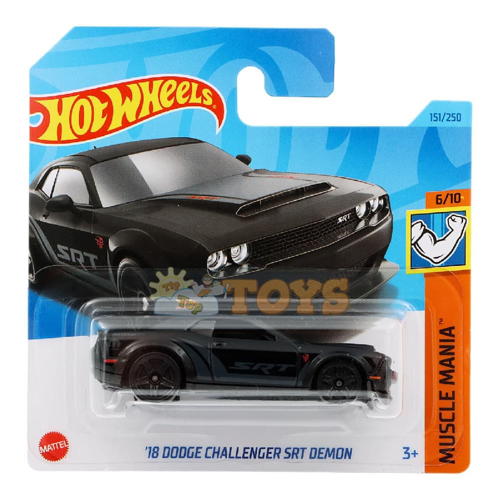 Hot Wheels Mașinuță metalică '18 Dodge Challenger SRT HKK90