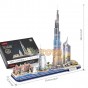 Puzzle 3D City Line Dubai cu LED Cubic Fun 3D L523 182 piese