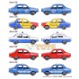 majorette Set 5 mașinuțe metalice Dacia 1300 diverse modele