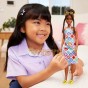 Păpușă Barbie Fashionista în rochie colorată cu ochelari HJT07 #210