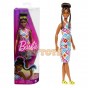Păpușă Barbie Fashionista în rochie colorată cu ochelari HJT07 #210