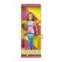 Păpușă Barbie Signature Looks Brunetă rochie midi cu un umăr HJW82