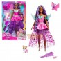 Păpușă Barbie A Touch of Magic Brooklyn cu cățeluș și fluturaș HLC33
