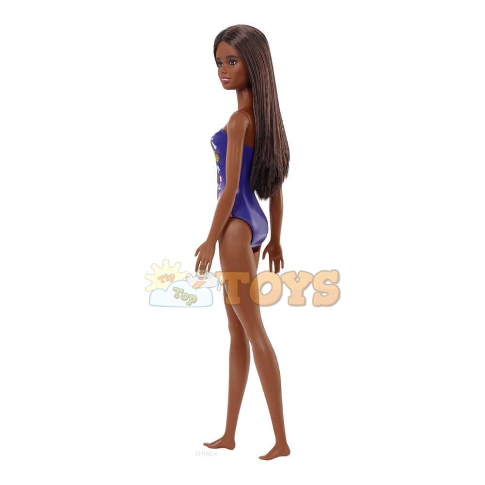 Păpușă Barbie brunetă în costum de baie HDC48 - Mattel