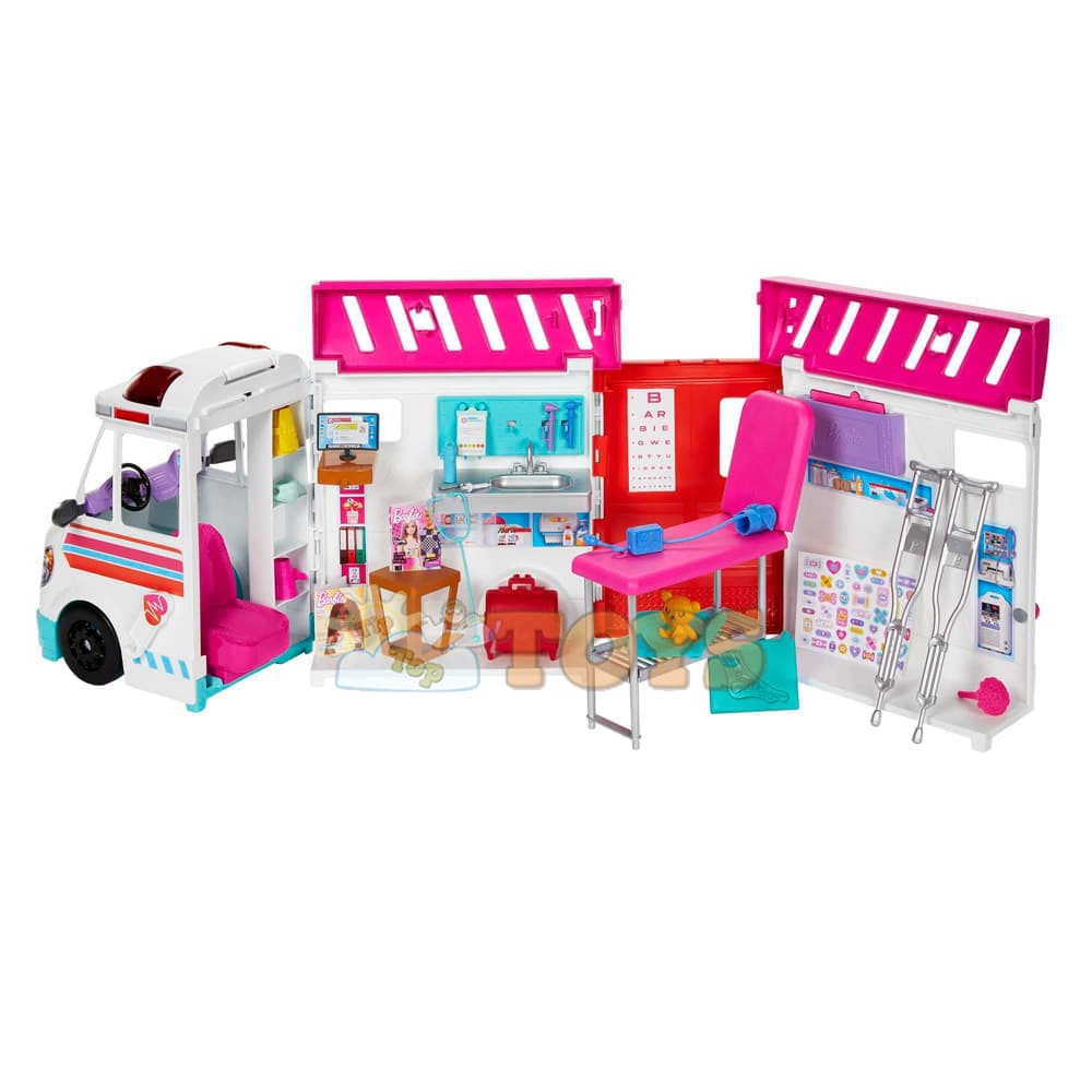 Set de joacă Barbie Clinica mobilă, caravană Care Clinic HKT79