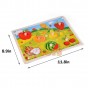 Puzzle din lemn încastru Fructe A-7010 - 7 piese
